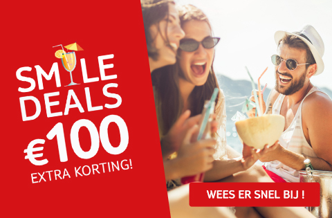 Smile Deals: € 50 extra korting op je autovakantie