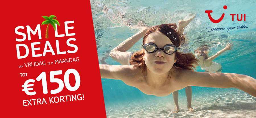 Tot €150 extra korting op jouw vakantie