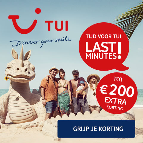 Tijd voor TUI! Tot € 200 korting op je last minute!